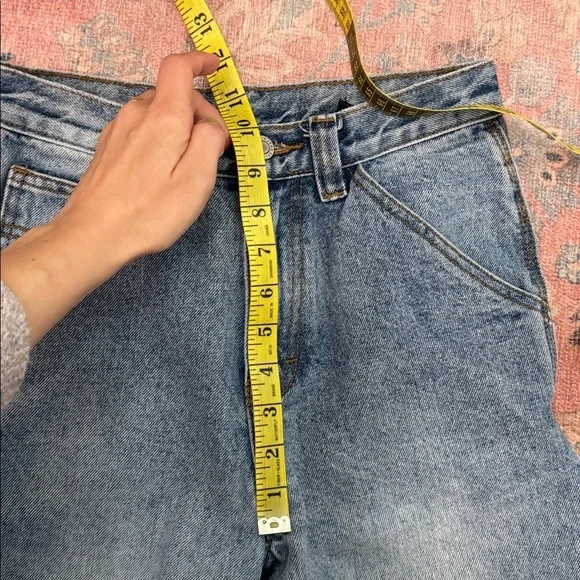 John Galt Light Wash Indigo Carpenter Dad Jeans Size Small - Picture 7 of 8
